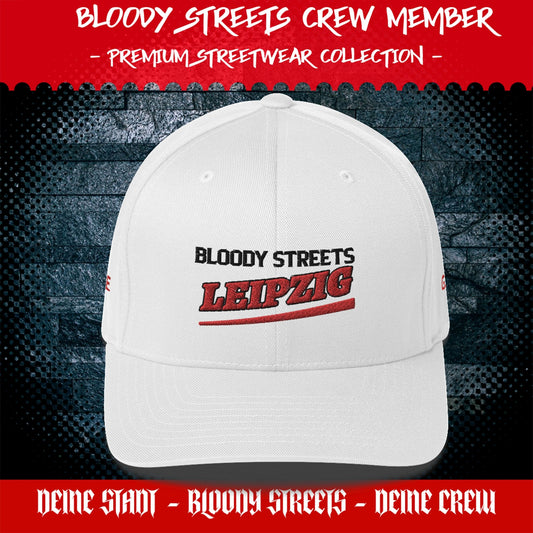 BS CITY Leipzig Crew Member Premium Red DAD CAP - BLOODY-STREETS.DE Streetwear Herren und Damen Hoodies, T-Shirts, Pullis