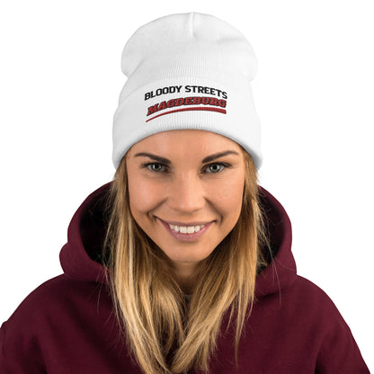 BS CITY Magdeburg Crew Member Premium Beanie - BLOODY-STREETS.DE Streetwear Herren und Damen Hoodies, T-Shirts, Pullis