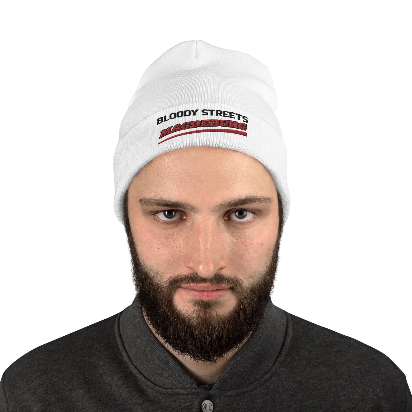 BS CITY Magdeburg Crew Member Premium Beanie - BLOODY-STREETS.DE Streetwear Herren und Damen Hoodies, T-Shirts, Pullis