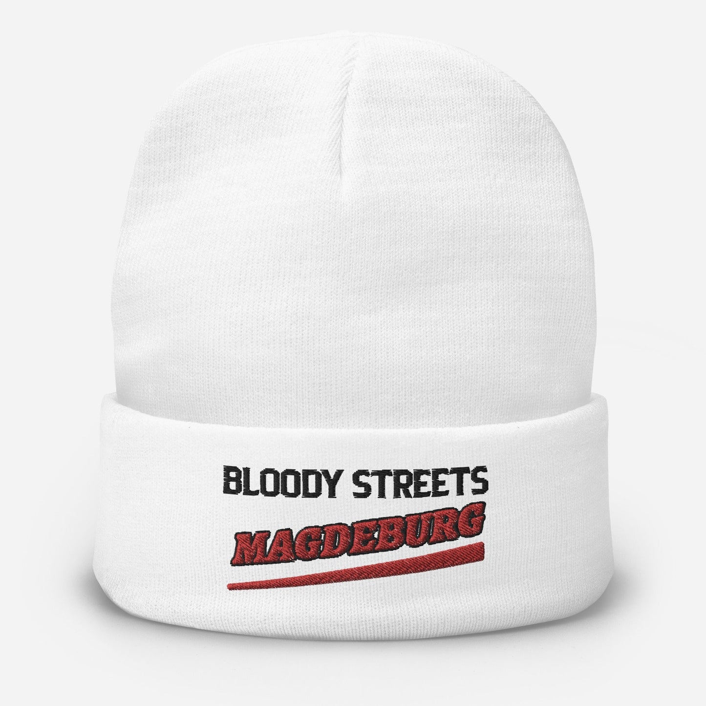 BS CITY Magdeburg Crew Member Premium Beanie - BLOODY-STREETS.DE Streetwear Herren und Damen Hoodies, T-Shirts, Pullis