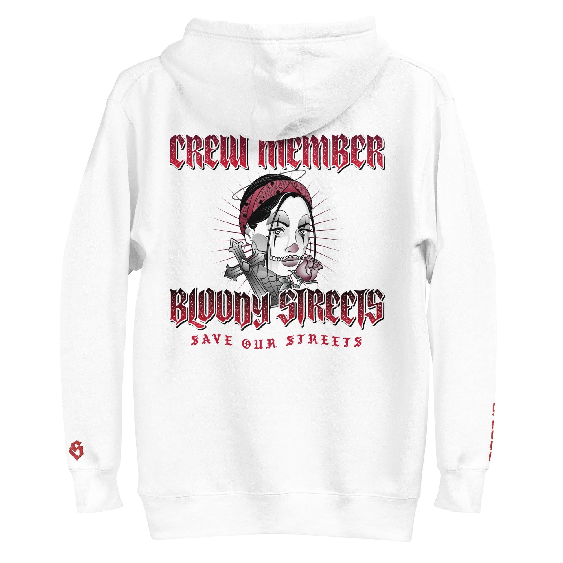 BS CITY Magdeburg Crew Member Premium Red Lady Hoodie - BLOODY-STREETS.DE Streetwear Herren und Damen Hoodies, T-Shirts, Pullis