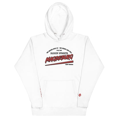 BS CITY Magdeburg Crew Member Premium Red Lady Hoodie - BLOODY-STREETS.DE Streetwear Herren und Damen Hoodies, T-Shirts, Pullis