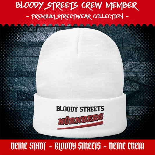 BS CITY Nürnberg Crew Member Premium Beanie - BLOODY-STREETS.DE Streetwear Herren und Damen Hoodies, T-Shirts, Pullis