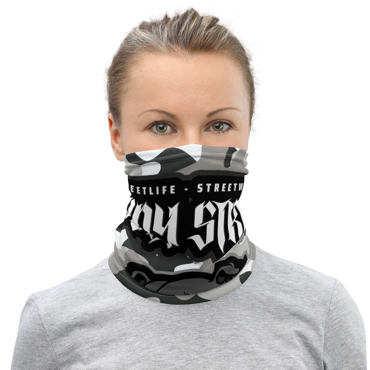 CAMOUFLAGE Bull Dog "Street Soldier" Maske / Multifunktionstuch - BLOODY-STREETS.DE Streetwear Herren und Damen Hoodies, T-Shirts, Pullis