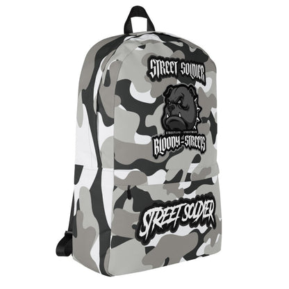 CAMOUFLAGE "Street Soldier" Bull Dog Backpack - BLOODY-STREETS.DE Streetwear Herren und Damen Hoodies, T-Shirts, Pullis