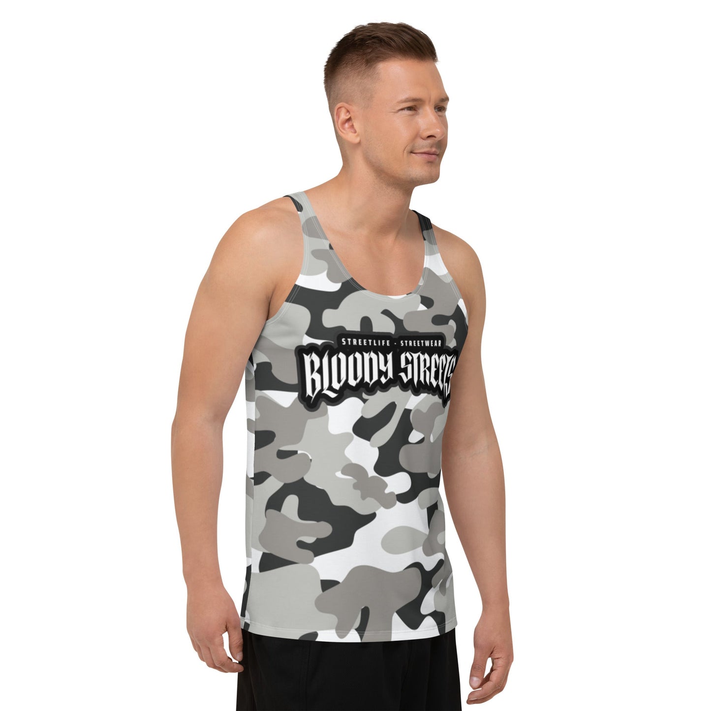 Camouflage "Street Soldier" Unisex Tank Top - BLOODY-STREETS.DE Streetwear Herren und Damen Hoodies, T-Shirts, Pullis