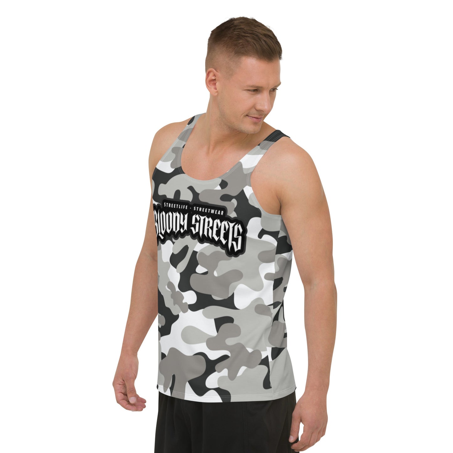 Camouflage "Street Soldier" Unisex Tank Top - BLOODY-STREETS.DE Streetwear Herren und Damen Hoodies, T-Shirts, Pullis