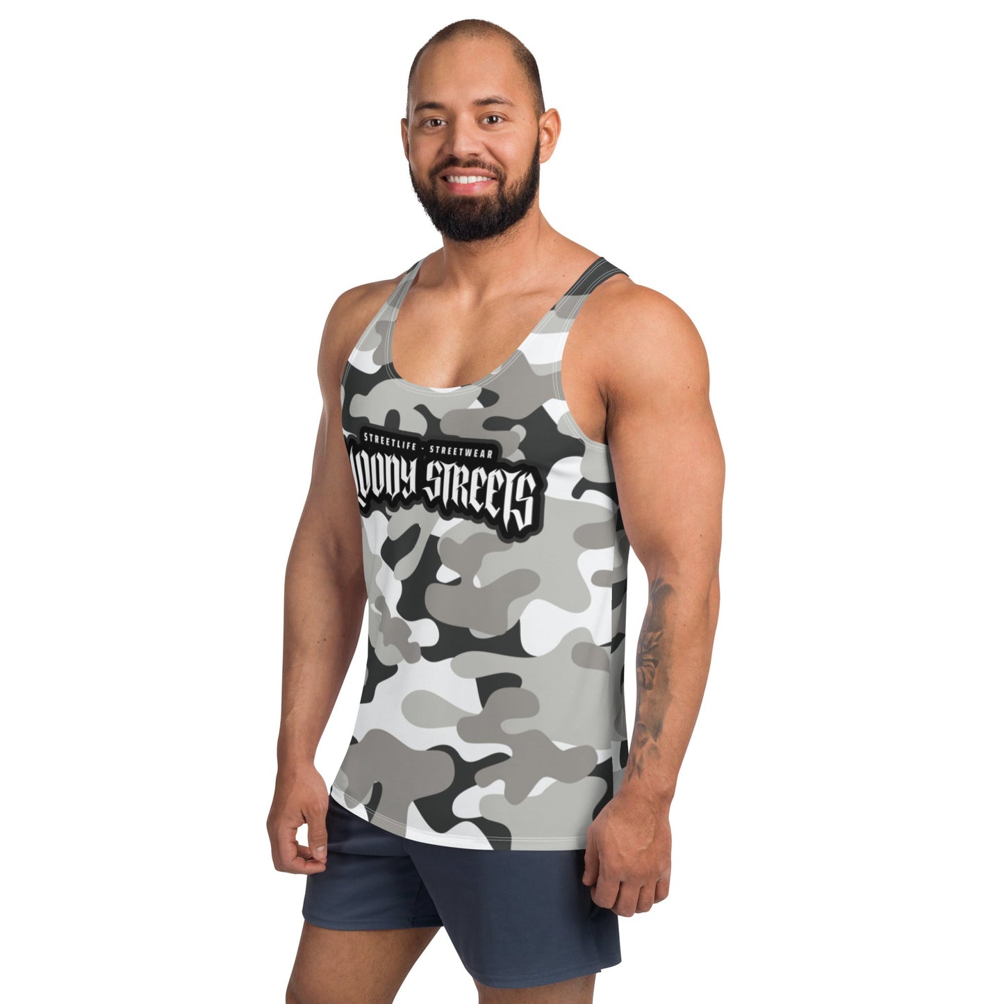 Camouflage "Street Soldier" Unisex Tank Top - BLOODY-STREETS.DE Streetwear Herren und Damen Hoodies, T-Shirts, Pullis