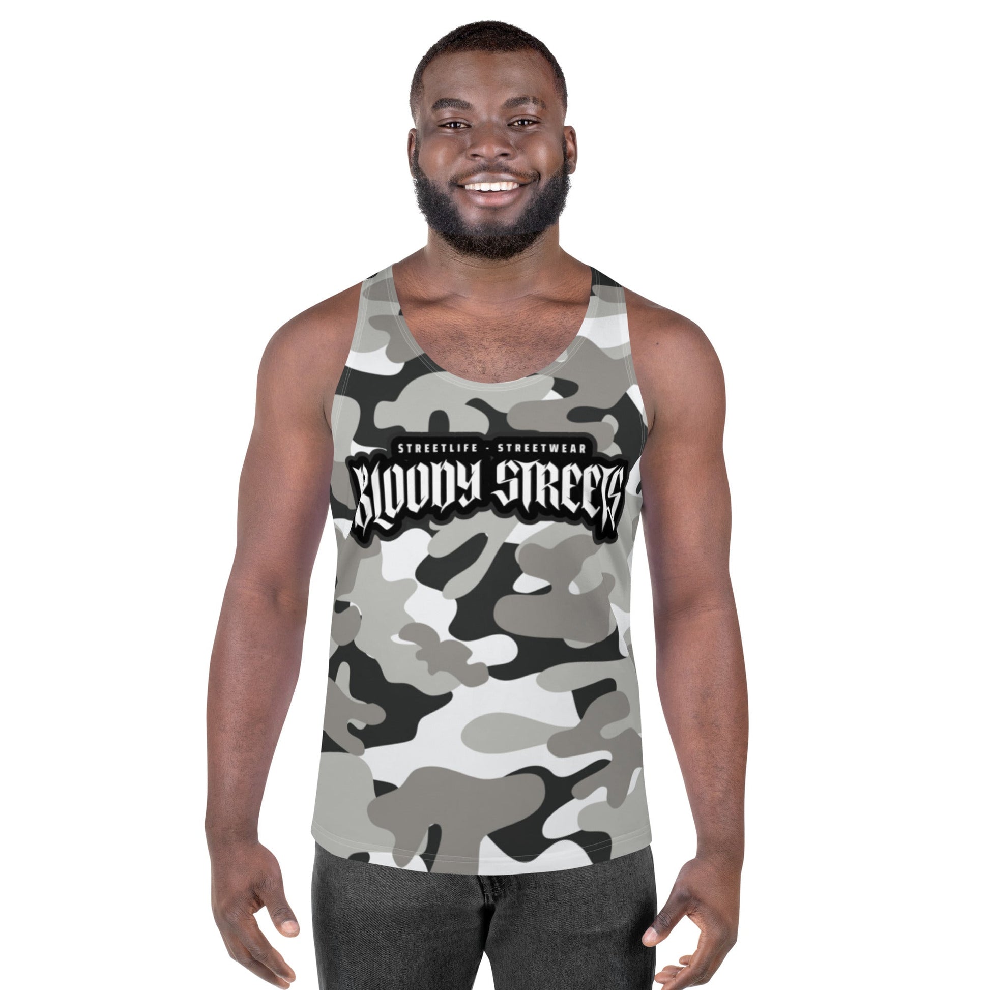 Camouflage "Street Soldier" Unisex Tank Top - BLOODY-STREETS.DE Streetwear Herren und Damen Hoodies, T-Shirts, Pullis