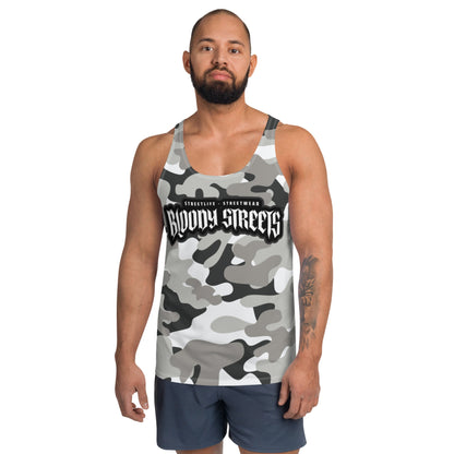 Camouflage "Street Soldier" Unisex Tank Top - BLOODY-STREETS.DE Streetwear Herren und Damen Hoodies, T-Shirts, Pullis