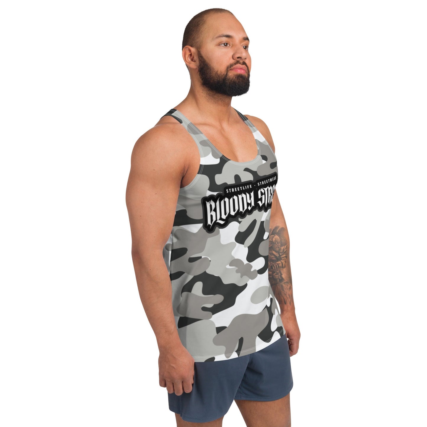 Camouflage "Street Soldier" Unisex Tank Top - BLOODY-STREETS.DE Streetwear Herren und Damen Hoodies, T-Shirts, Pullis