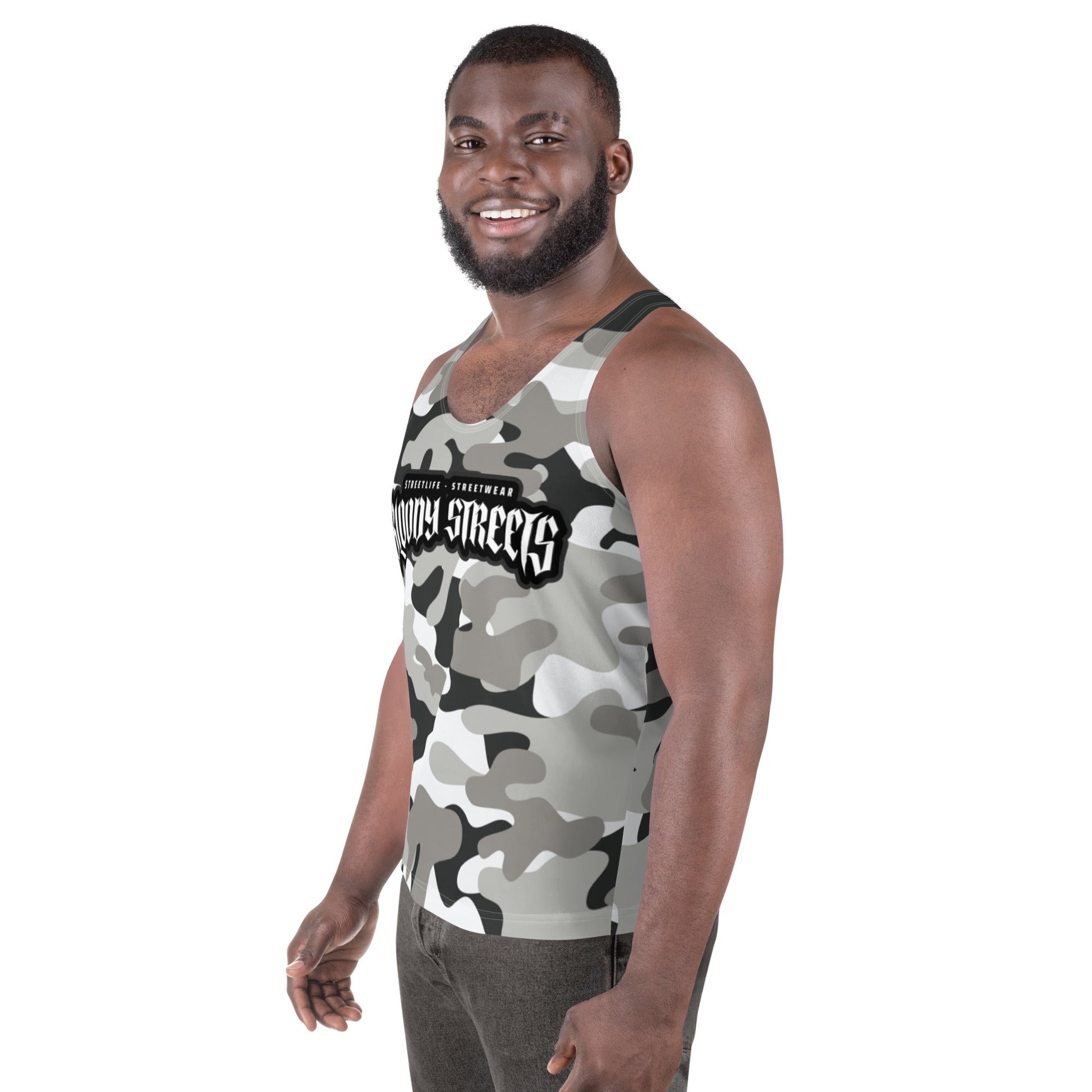 Camouflage "Street Soldier" Unisex Tank Top - BLOODY-STREETS.DE Streetwear Herren und Damen Hoodies, T-Shirts, Pullis