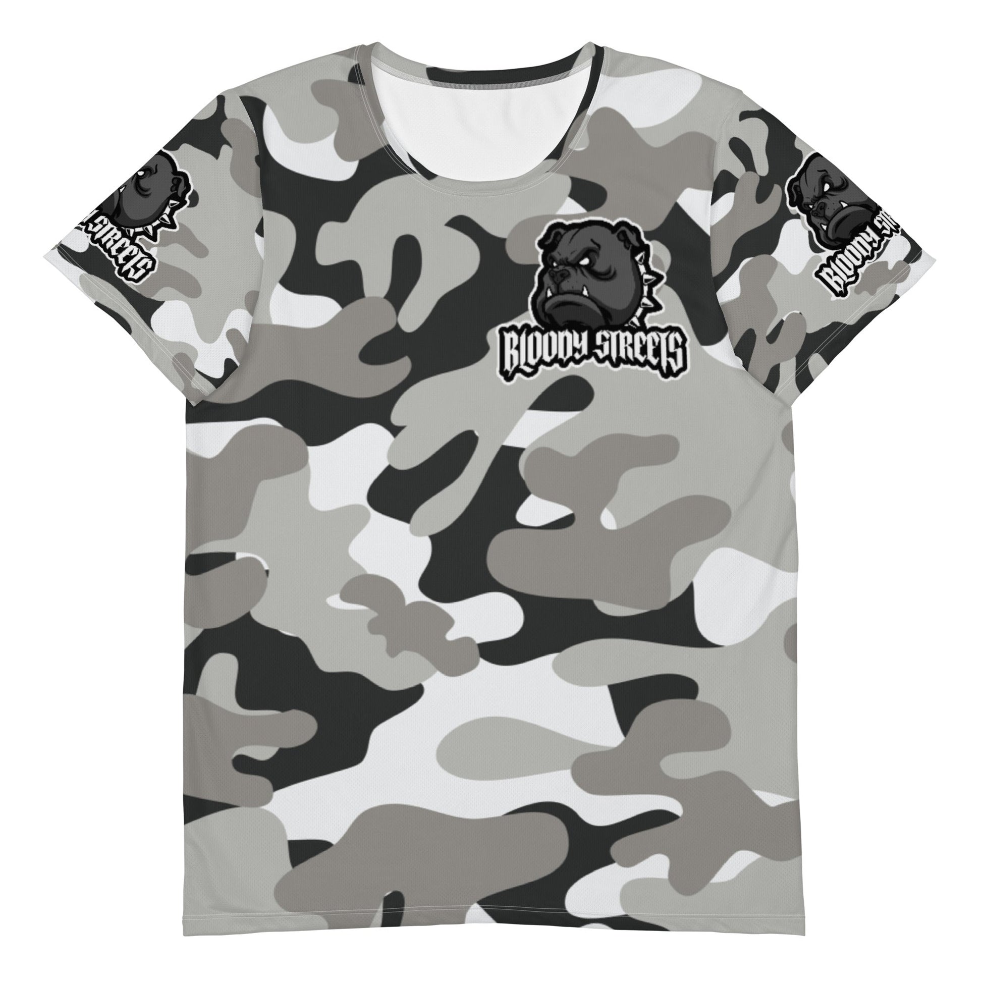 CAMOUFLAGE Bull Dog Sport T-shirt - BLOODY-STREETS.DE Streetwear Herren und Damen Hoodies, T-Shirts, Pullis