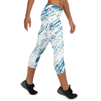 Capri Leggings - BLUE RAIN - BLOODY-STREETS.DE Streetwear Herren und Damen Hoodies, T-Shirts, Pullis