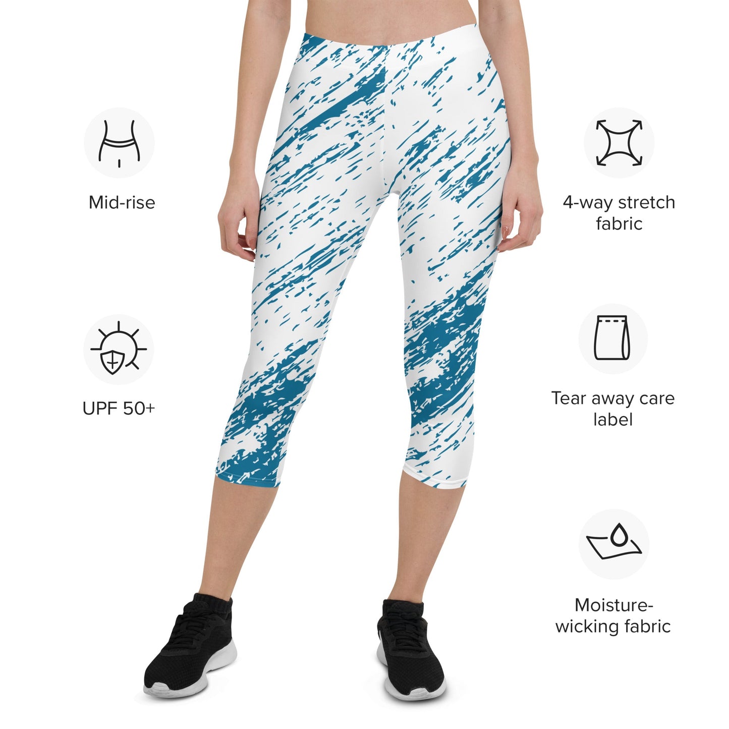 Capri Leggings - BLUE RAIN - BLOODY-STREETS.DE Streetwear Herren und Damen Hoodies, T-Shirts, Pullis