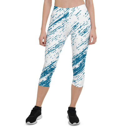 Capri Leggings - BLUE RAIN - BLOODY-STREETS.DE Streetwear Herren und Damen Hoodies, T-Shirts, Pullis