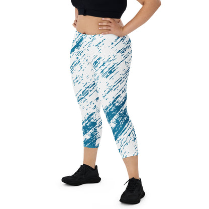 Capri Leggings - BLUE RAIN - BLOODY-STREETS.DE Streetwear Herren und Damen Hoodies, T-Shirts, Pullis