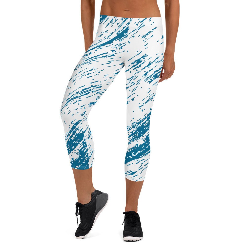 Capri Leggings - BLUE RAIN - BLOODY-STREETS.DE Streetwear Herren und Damen Hoodies, T-Shirts, Pullis