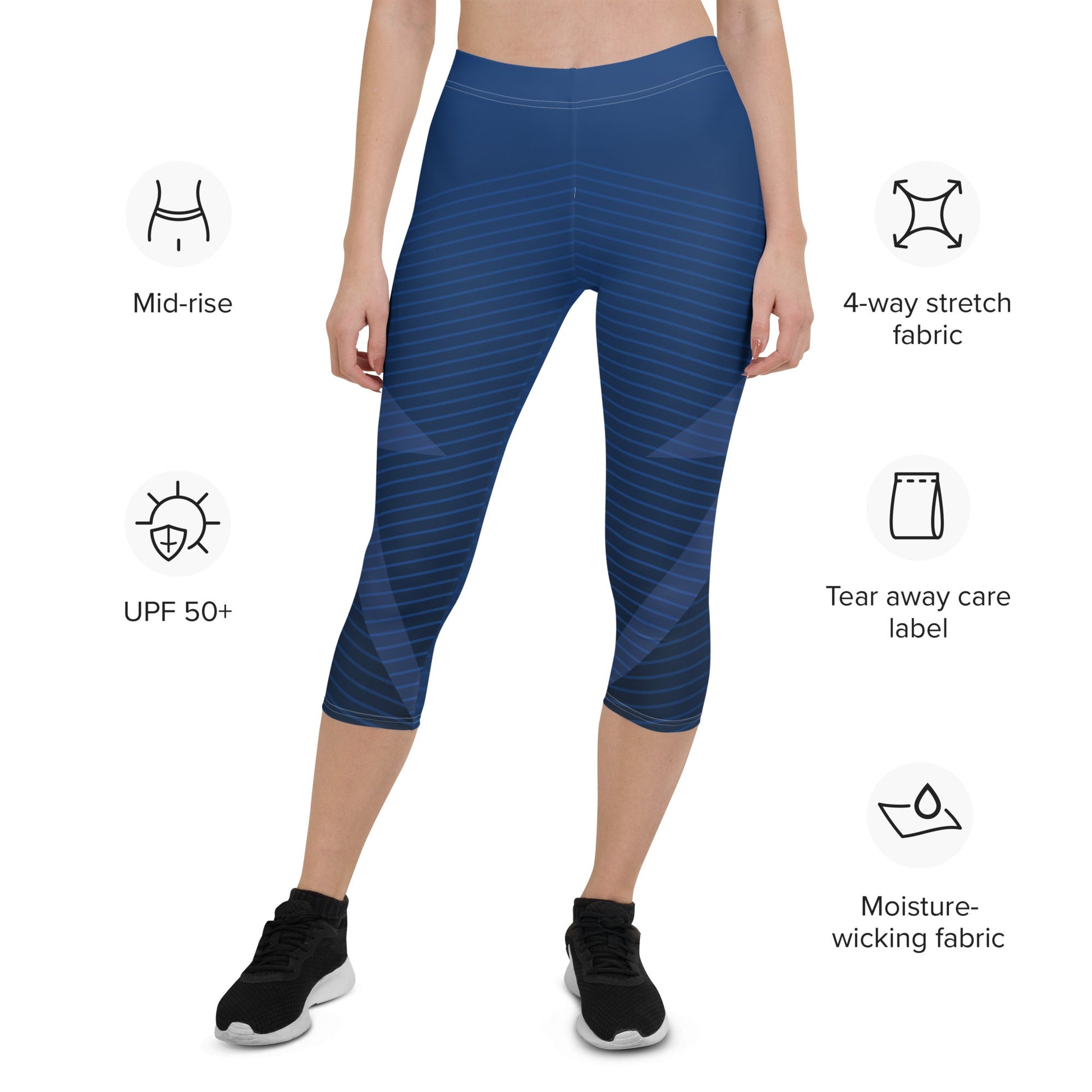 Capri Leggings - DARK BLUE - BLOODY-STREETS.DE Streetwear Herren und Damen Hoodies, T-Shirts, Pullis