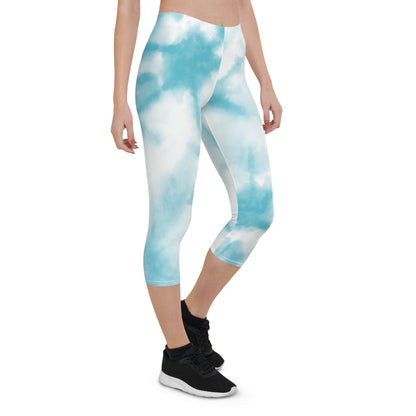 Capri Leggings - LIGHT BLUE - BLOODY-STREETS.DE Streetwear Herren und Damen Hoodies, T-Shirts, Pullis