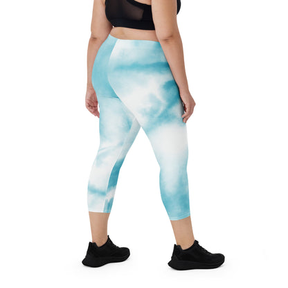 Capri Leggings - LIGHT BLUE - BLOODY-STREETS.DE Streetwear Herren und Damen Hoodies, T-Shirts, Pullis