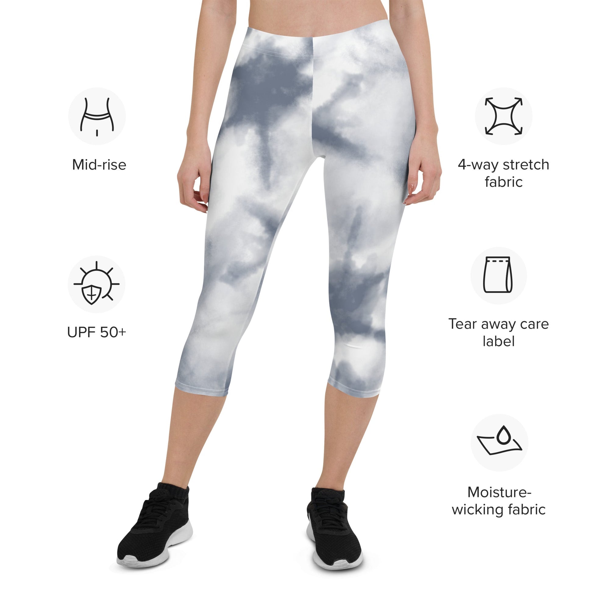 Capri Leggings - LIGHT Gray - BLOODY-STREETS.DE Streetwear Herren und Damen Hoodies, T-Shirts, Pullis