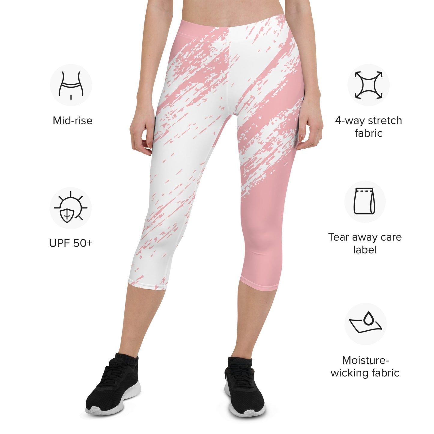 Capri Leggings - LIGHT PINK - BLOODY-STREETS.DE Streetwear Herren und Damen Hoodies, T-Shirts, Pullis