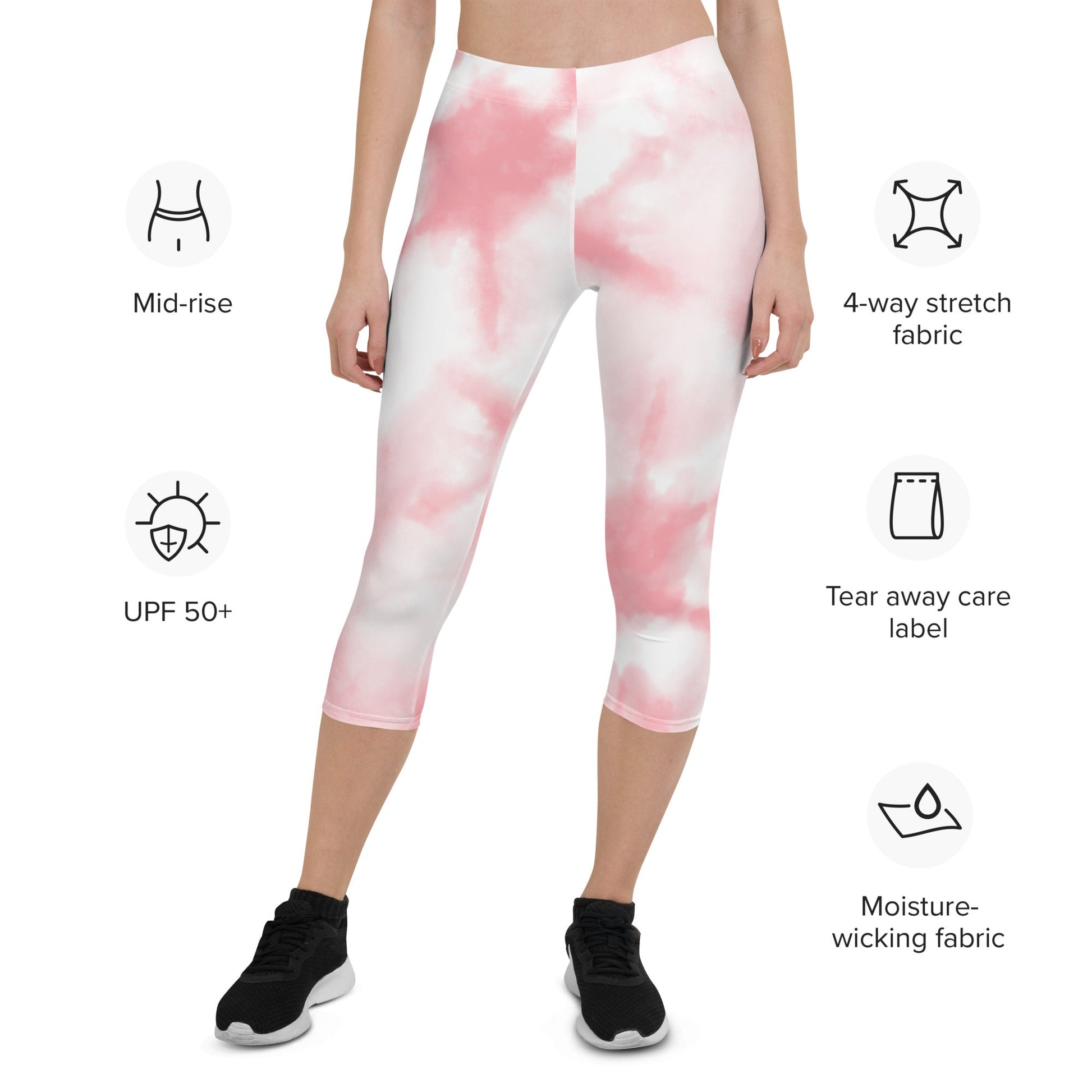 Capri Leggings - LIGHT ROSE - BLOODY-STREETS.DE Streetwear Herren und Damen Hoodies, T-Shirts, Pullis