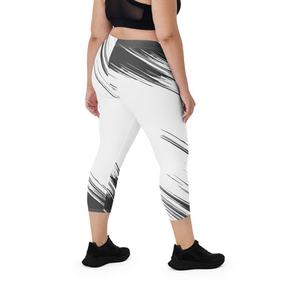 Capri Leggings - TRENDY BLACK AND WHITE - BLOODY-STREETS.DE Streetwear Herren und Damen Hoodies, T-Shirts, Pullis