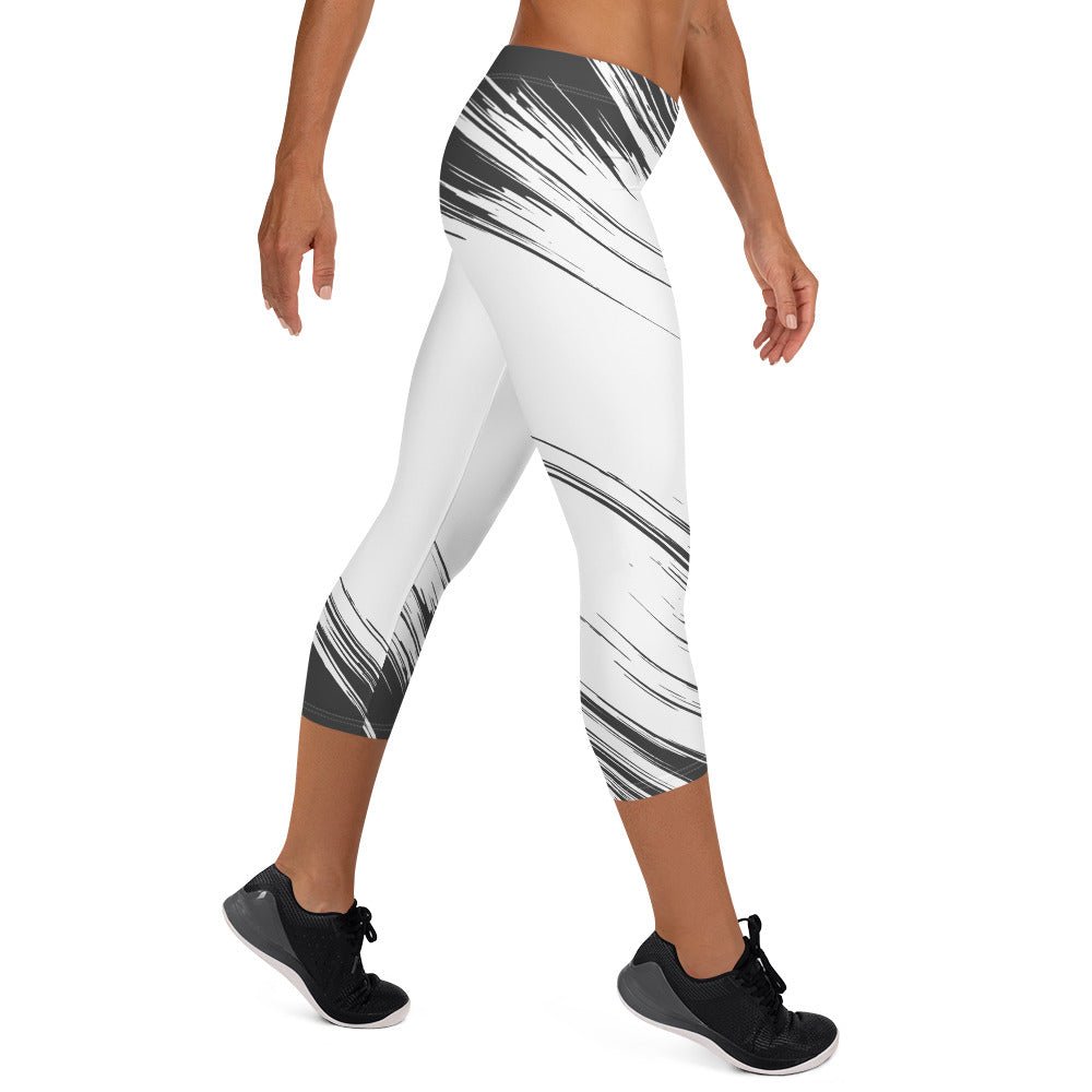 Capri Leggings - TRENDY BLACK AND WHITE - BLOODY-STREETS.DE Streetwear Herren und Damen Hoodies, T-Shirts, Pullis