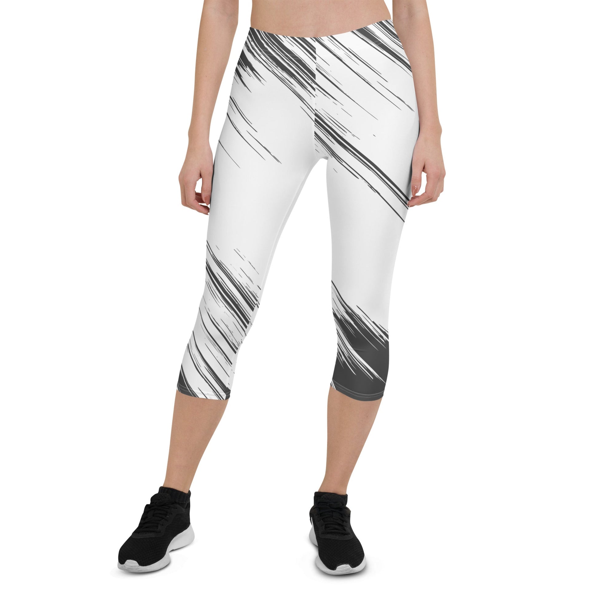 Capri Leggings - TRENDY BLACK AND WHITE - BLOODY-STREETS.DE Streetwear Herren und Damen Hoodies, T-Shirts, Pullis