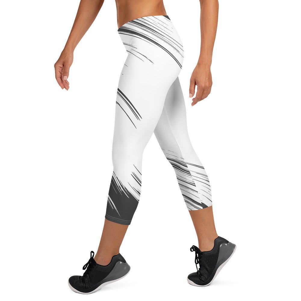 Capri Leggings - TRENDY BLACK AND WHITE - BLOODY-STREETS.DE Streetwear Herren und Damen Hoodies, T-Shirts, Pullis