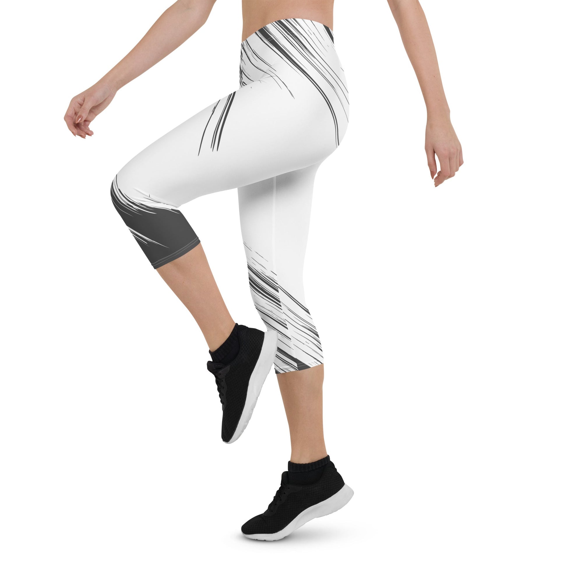 Capri Leggings - TRENDY BLACK AND WHITE - BLOODY-STREETS.DE Streetwear Herren und Damen Hoodies, T-Shirts, Pullis