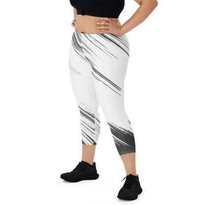 Capri Leggings - TRENDY BLACK AND WHITE - BLOODY-STREETS.DE Streetwear Herren und Damen Hoodies, T-Shirts, Pullis