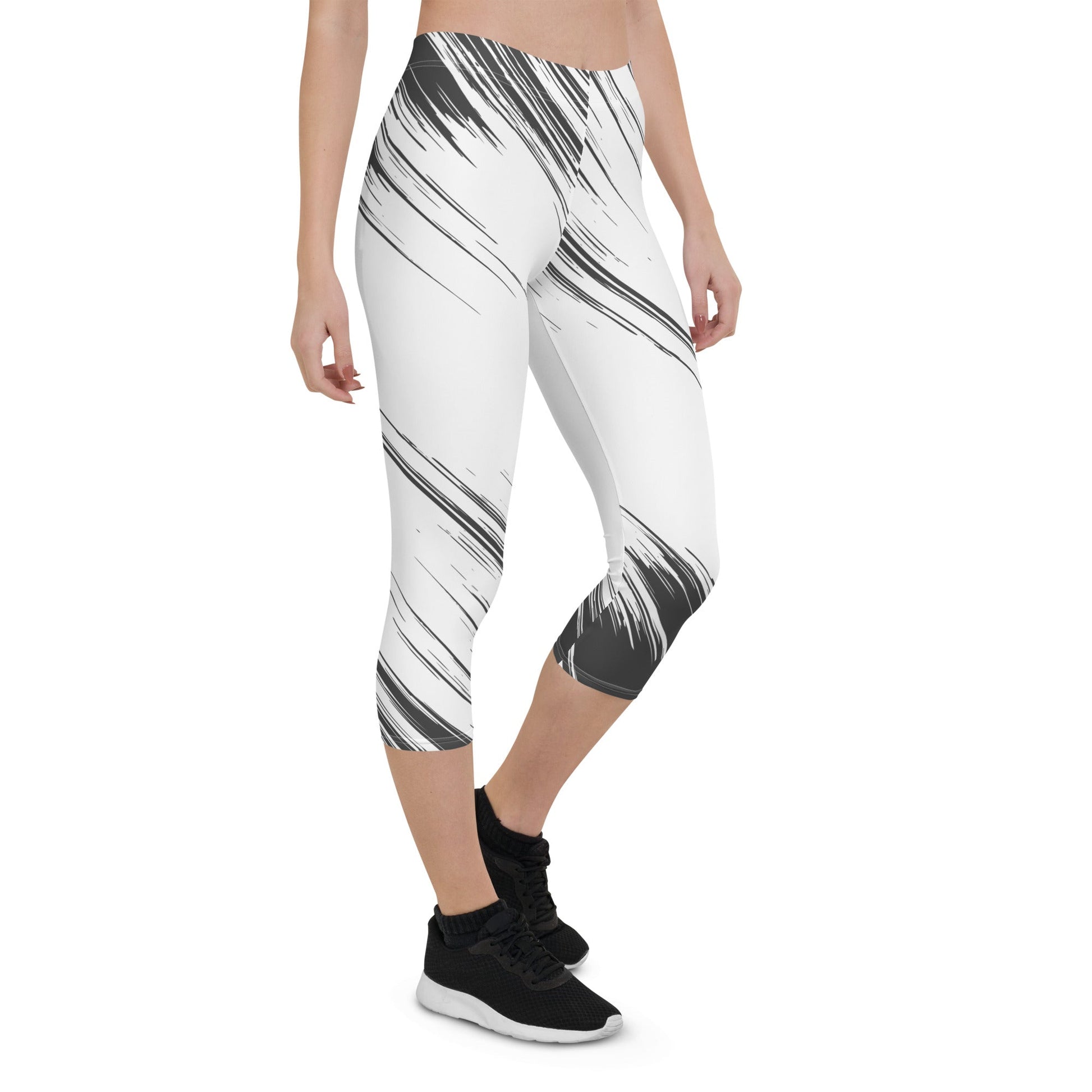 Capri Leggings - TRENDY BLACK AND WHITE - BLOODY-STREETS.DE Streetwear Herren und Damen Hoodies, T-Shirts, Pullis