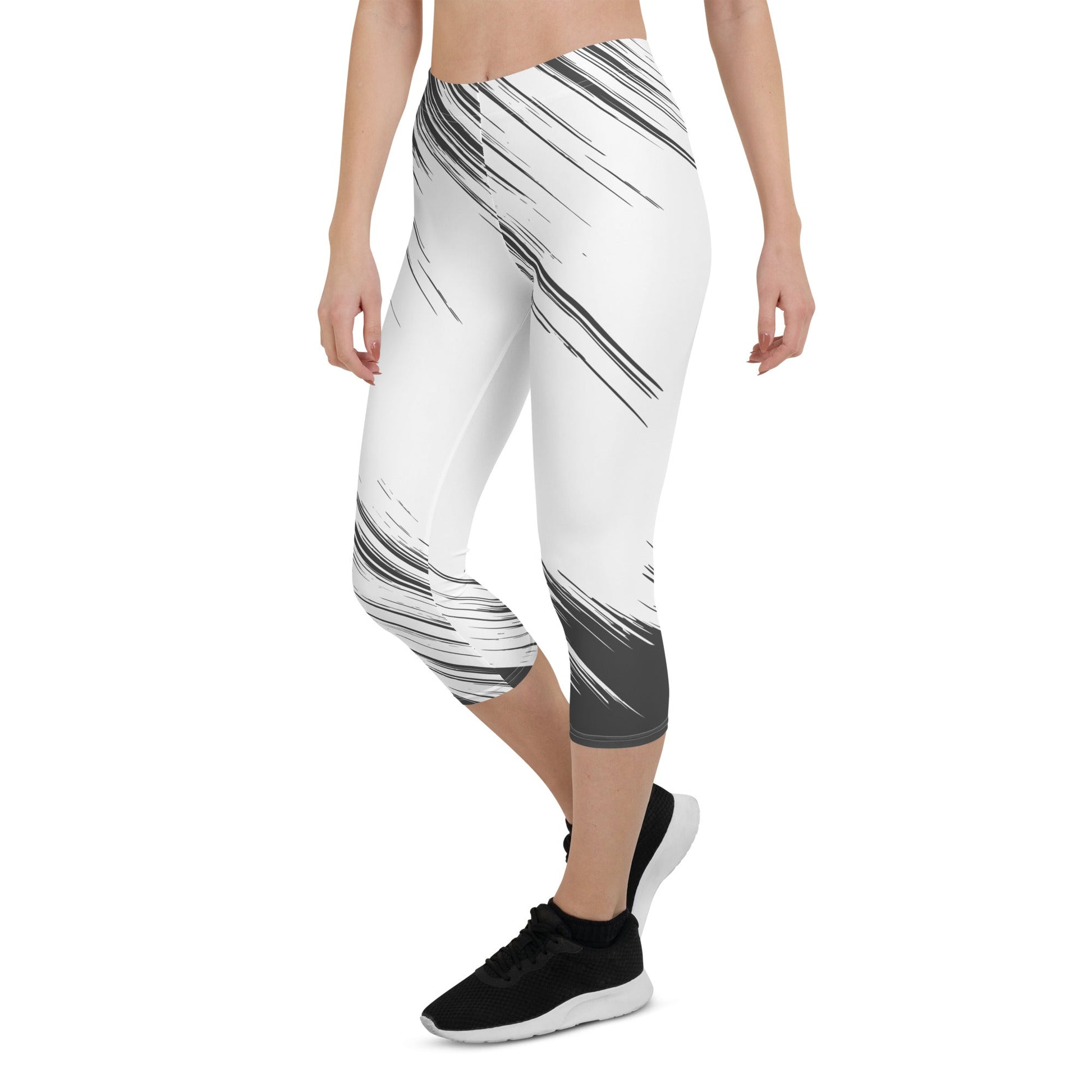 Capri Leggings - TRENDY BLACK AND WHITE - BLOODY-STREETS.DE Streetwear Herren und Damen Hoodies, T-Shirts, Pullis