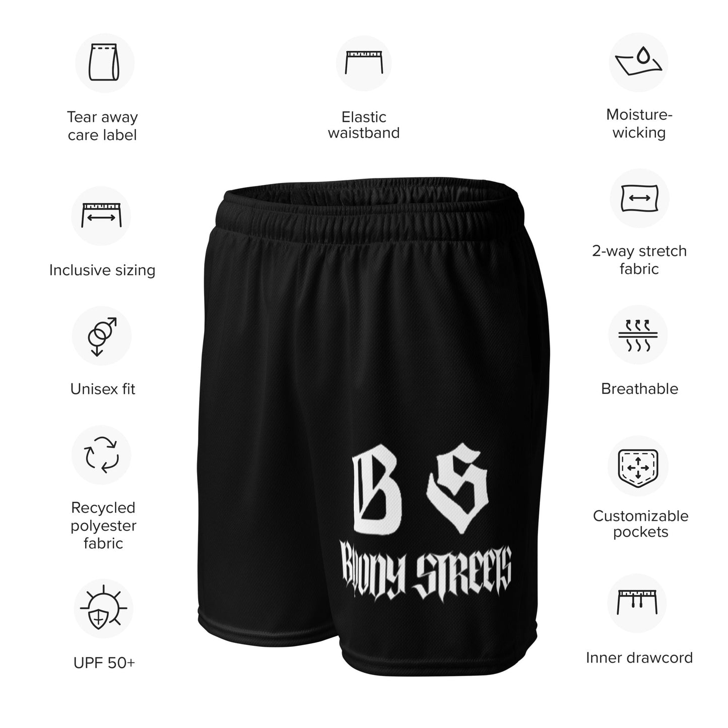 CLASSIC Unisex Mesh-Shorts - BLOODY-STREETS.DE Streetwear Herren und Damen Hoodies, T-Shirts, Pullis