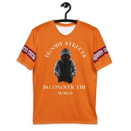 Conquer The World - Streetwear T-Shirt Herren ORANGE - BLOODY-STREETS.DE Streetwear Herren und Damen Hoodies, T-Shirts, Pullis