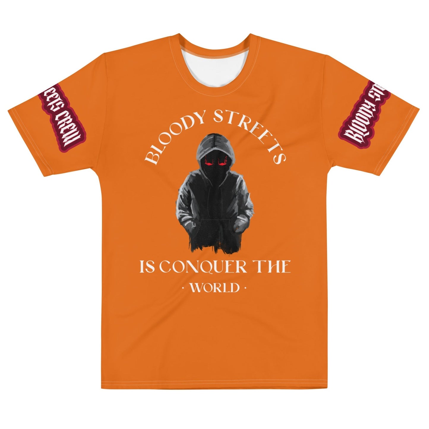 Conquer The World - Streetwear T-Shirt Herren ORANGE - BLOODY-STREETS.DE Streetwear Herren und Damen Hoodies, T-Shirts, Pullis