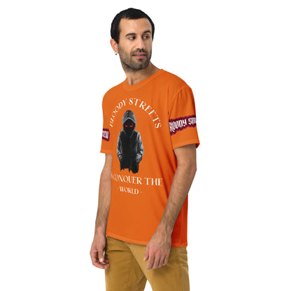 Conquer The World - Streetwear T-Shirt Herren ORANGE - BLOODY-STREETS.DE Streetwear Herren und Damen Hoodies, T-Shirts, Pullis