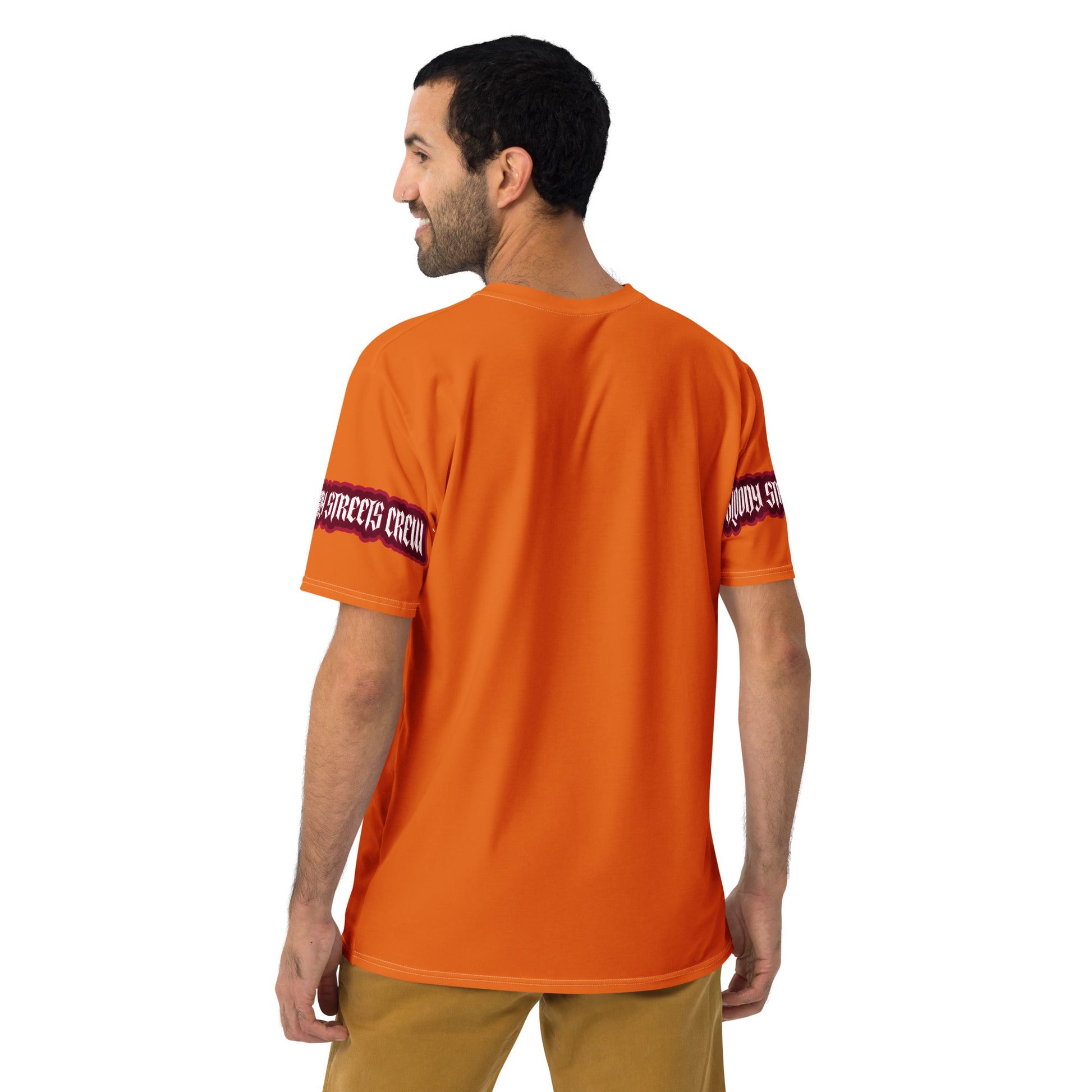 Conquer The World - Streetwear T-Shirt Herren ORANGE - BLOODY-STREETS.DE Streetwear Herren und Damen Hoodies, T-Shirts, Pullis