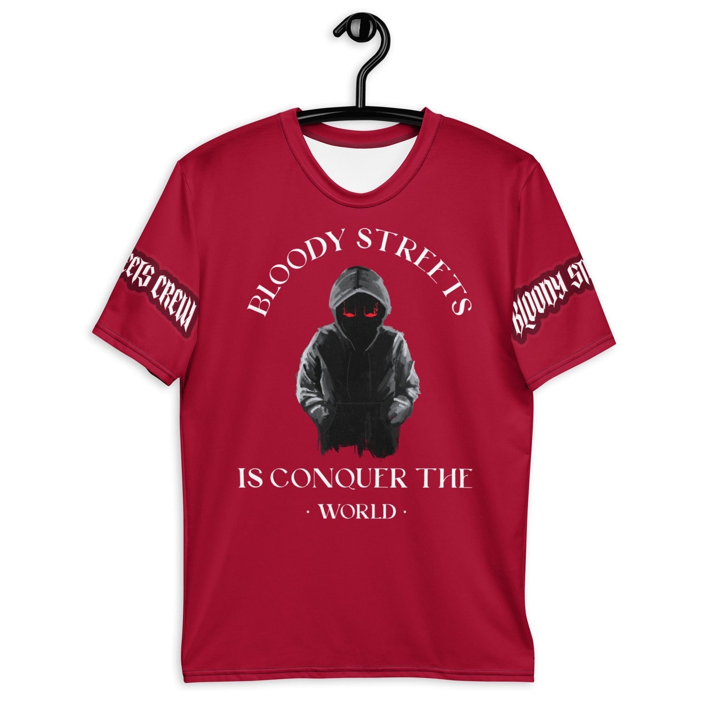 Conquer The World - Streetwear T-Shirt Herren RED - BLOODY-STREETS.DE Streetwear Herren und Damen Hoodies, T-Shirts, Pullis