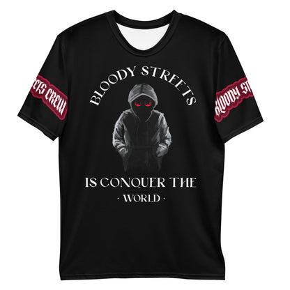 Conquer The World - Streetwear T-Shirt Herren SCHWARZ - BLOODY-STREETS.DE Streetwear Herren und Damen Hoodies, T-Shirts, Pullis