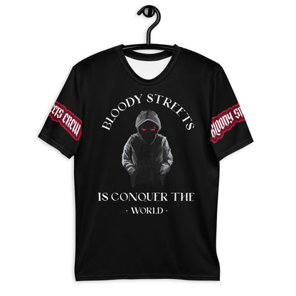 Conquer The World - Streetwear T-Shirt Herren SCHWARZ - BLOODY-STREETS.DE Streetwear Herren und Damen Hoodies, T-Shirts, Pullis