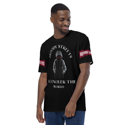 Conquer The World - Streetwear T-Shirt Herren SCHWARZ - BLOODY-STREETS.DE Streetwear Herren und Damen Hoodies, T-Shirts, Pullis