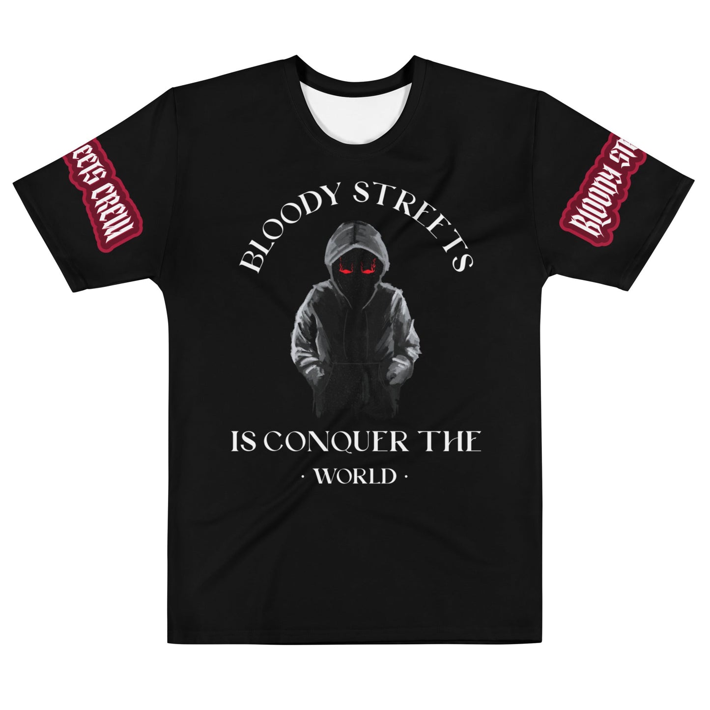 Conquer The World - Streetwear T-Shirt Herren SCHWARZ - BLOODY-STREETS.DE Streetwear Herren und Damen Hoodies, T-Shirts, Pullis