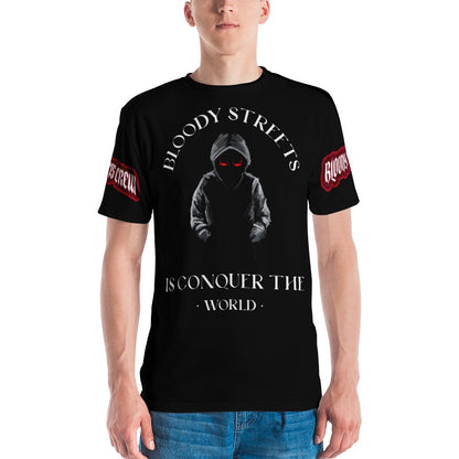 Conquer The World - Streetwear T-Shirt Herren SCHWARZ - BLOODY-STREETS.DE Streetwear Herren und Damen Hoodies, T-Shirts, Pullis