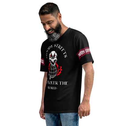 Conquer The World - Streetwear T-Shirt Herren SCHWARZ V2 - BLOODY-STREETS.DE Streetwear Herren und Damen Hoodies, T-Shirts, Pullis