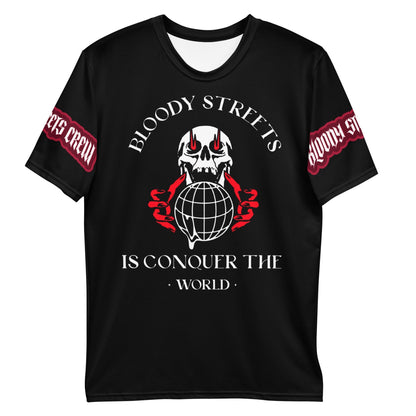 Conquer The World - Streetwear T-Shirt Herren SCHWARZ V2 - BLOODY-STREETS.DE Streetwear Herren und Damen Hoodies, T-Shirts, Pullis