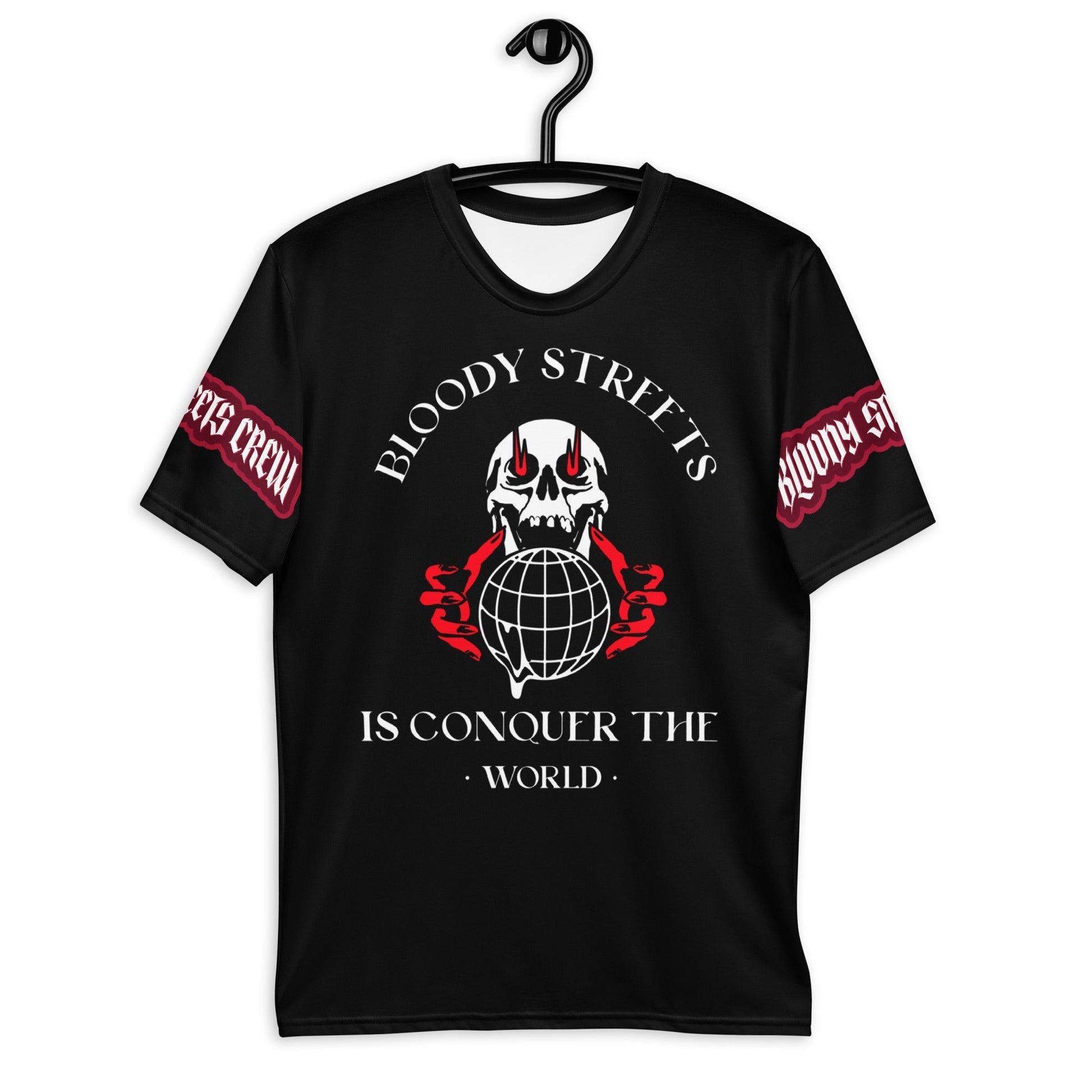 Conquer The World - Streetwear T-Shirt Herren SCHWARZ V2 - BLOODY-STREETS.DE Streetwear Herren und Damen Hoodies, T-Shirts, Pullis